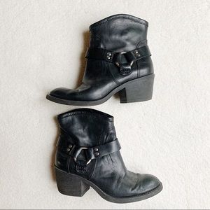 Lucky Brand • Black Leather Bambi Moto Boots (8)